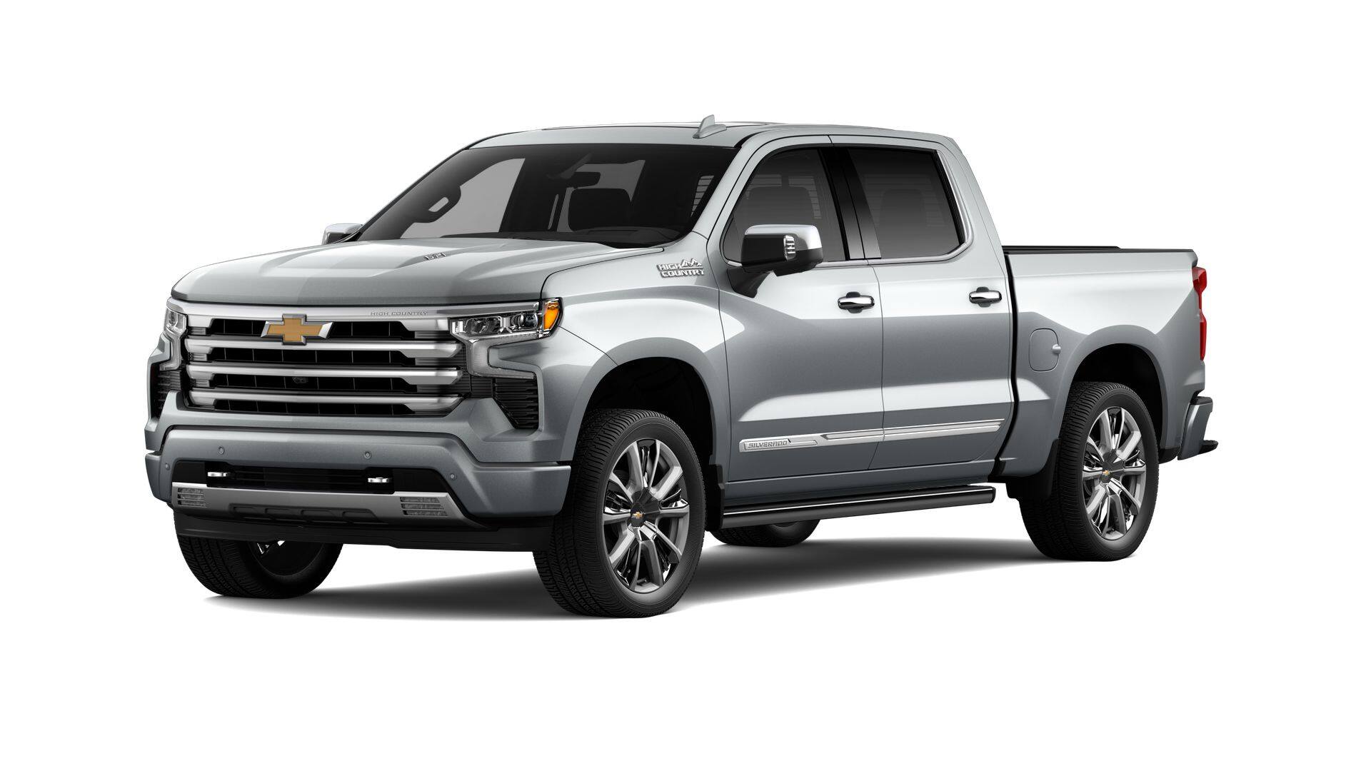 2026 Chevrolet Silverado 1500 High Country in Sterling Gray Metallic — front three-quarter view