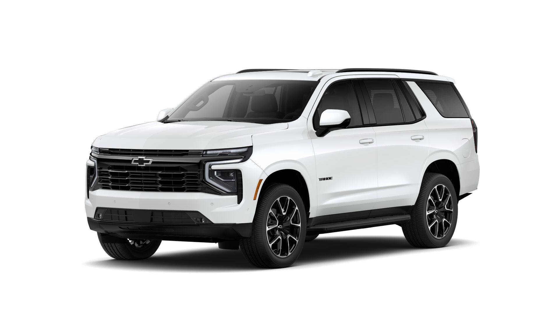 2026 Chevrolet Tahoe RST in Summit White — front three-quarter view
