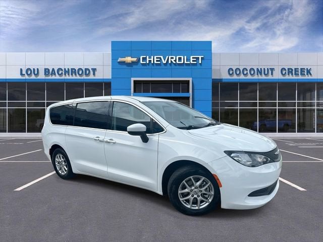 2023 Chrysler Voyager LX in Bright White Cl — front three-quarter view