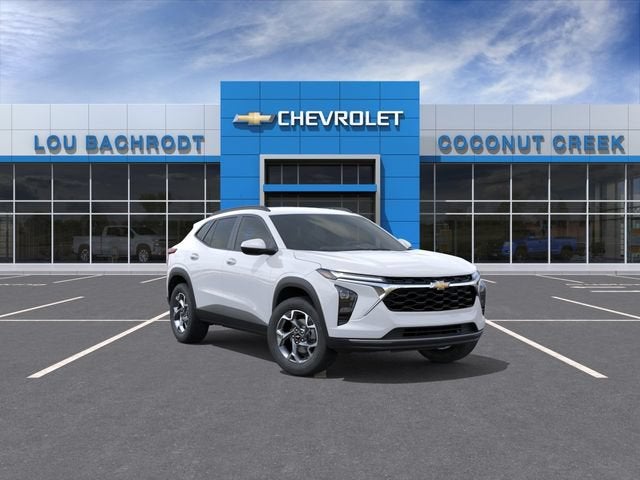 2026 Chevrolet Trax LT in Summit White — front three-quarter view