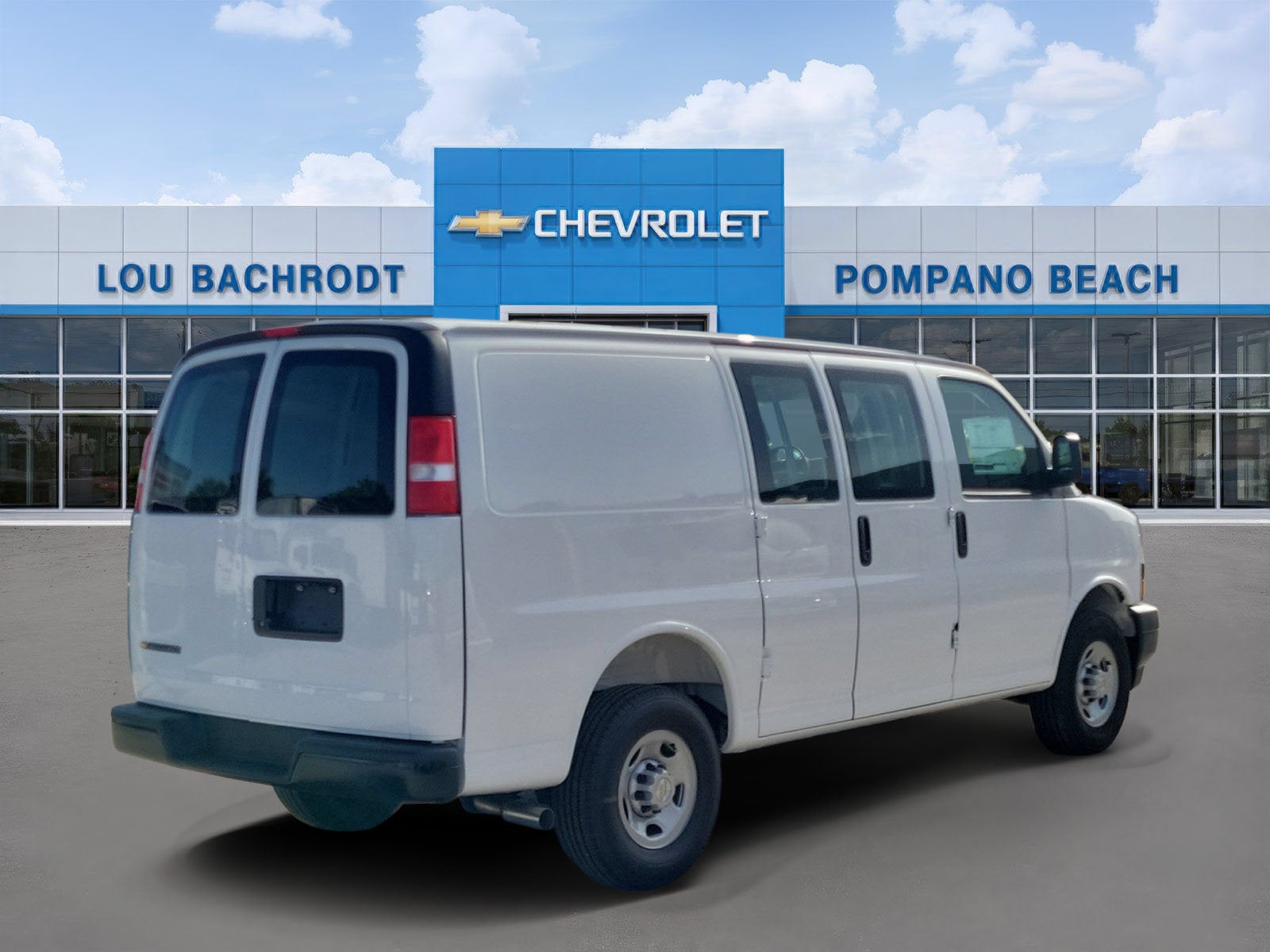 2026 Chevrolet Express Cargo — rear three-quarter view