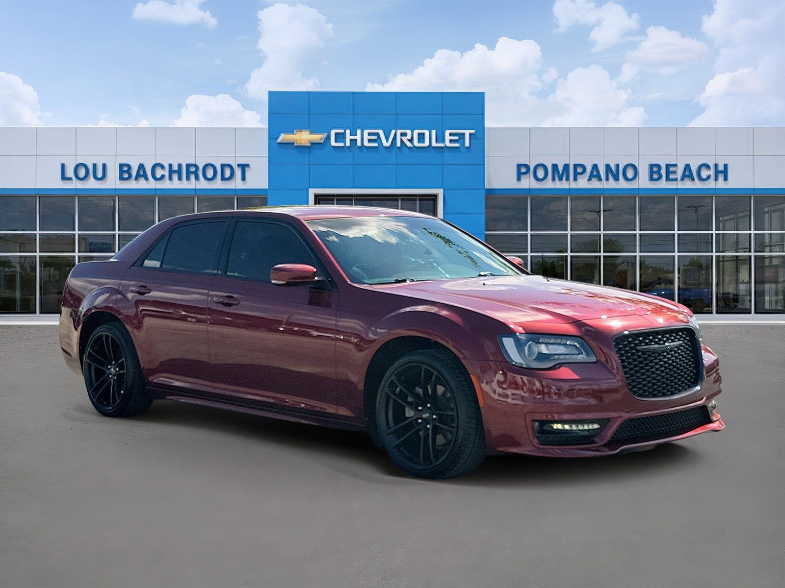 2021 Chrysler 300 Touring L in Velvet Red Pear — front three-quarter view