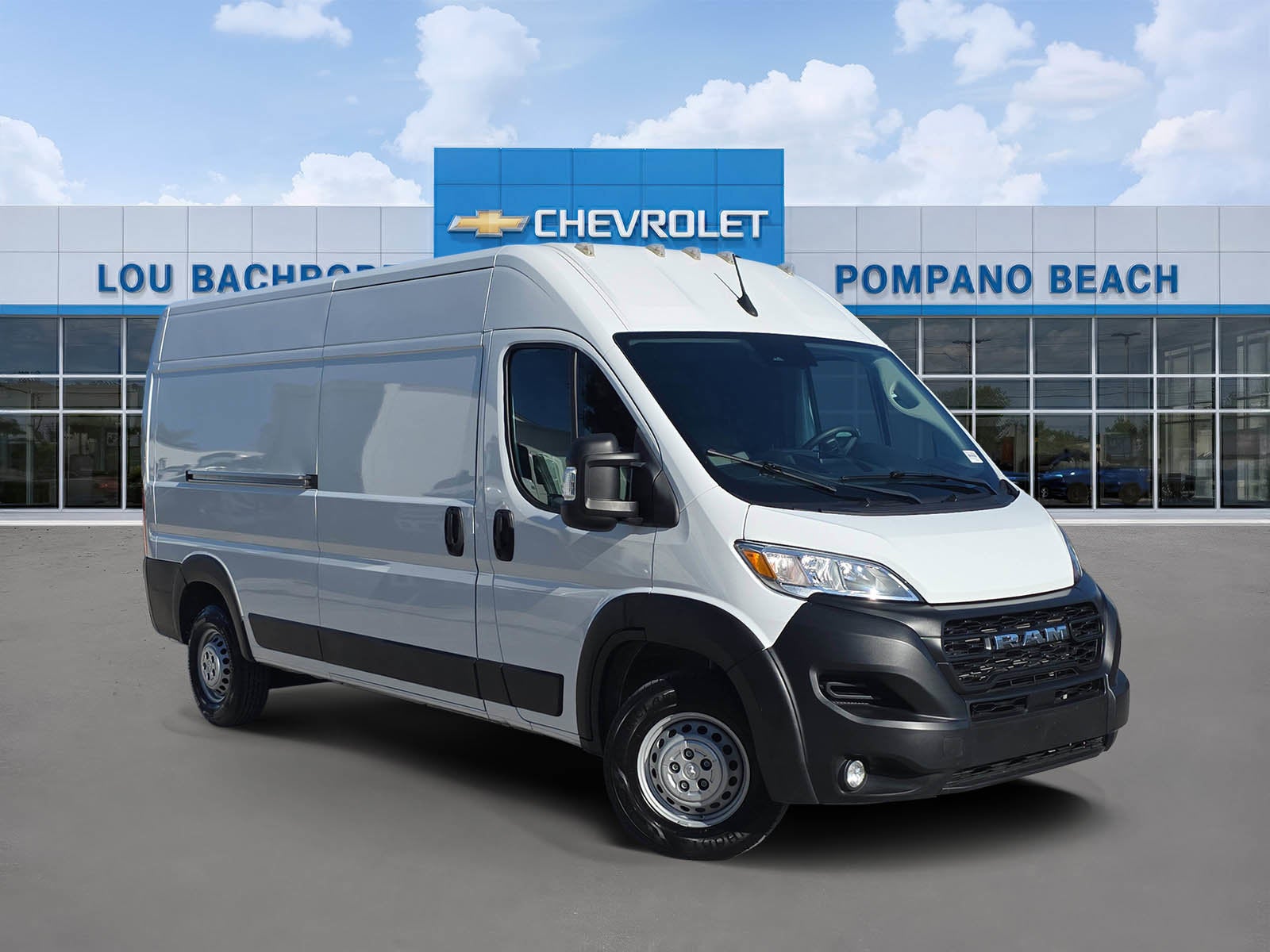2025 RAM ProMaster Cargo Van Tradesman in Bright White Cl — front three-quarter view