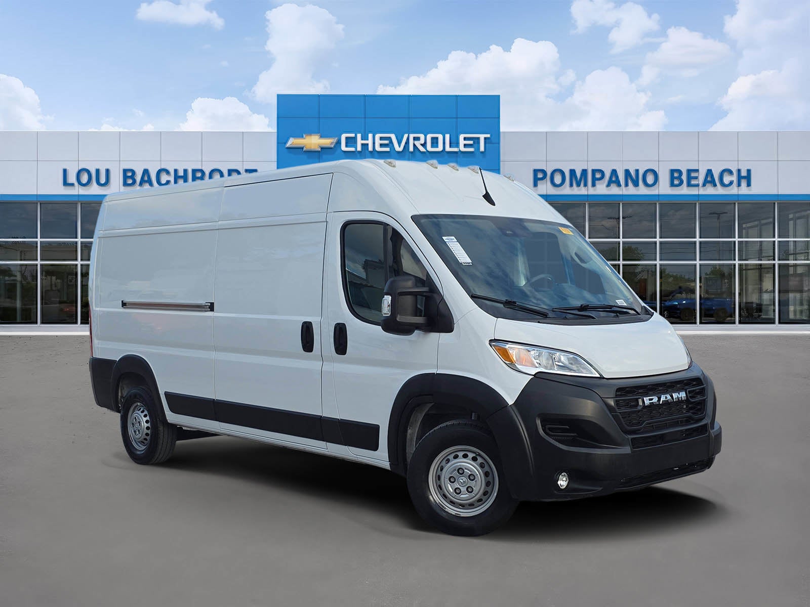 2025 RAM ProMaster Cargo Van Tradesman in Bright White Cl — front three-quarter view