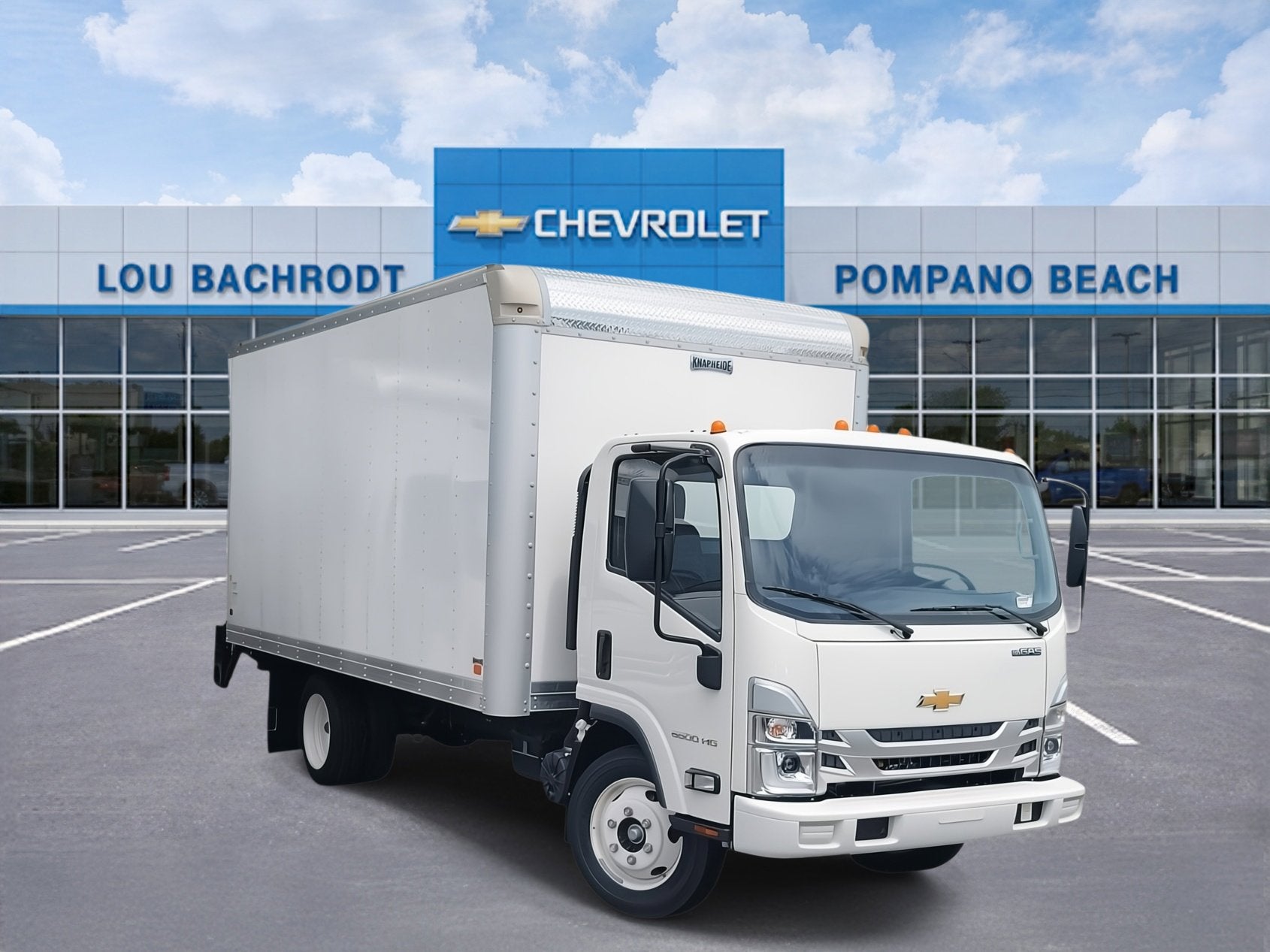 2025 Chevrolet Low Cab Forward 5500 HG Base in Arc White — front three-quarter view