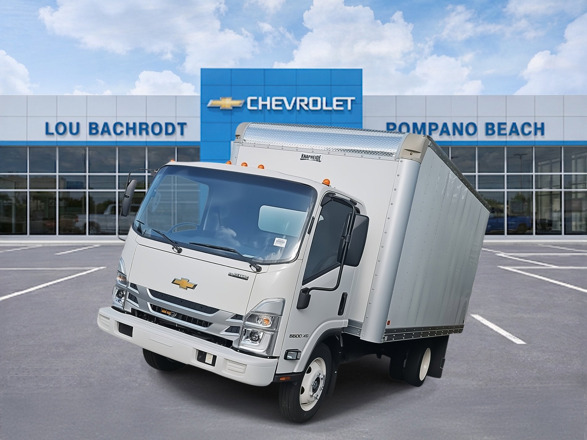 2025 Chevrolet Low Cab Forward 5500 XG — rear three-quarter view